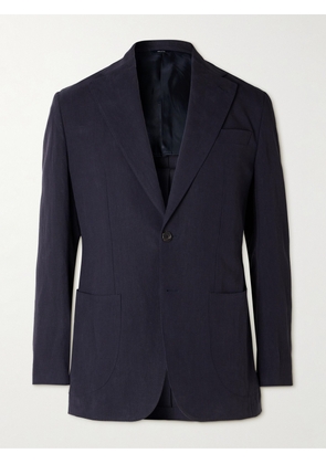 Thom Sweeney - Unstructured Linen Suit Jacket - Men - Blue - IT 46