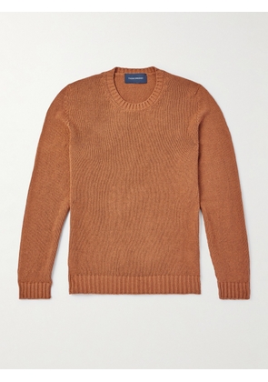 Thom Sweeney - Slim-Fit Silk Sweater - Men - Orange - S