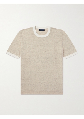 Thom Sweeney - Cotton and Linen-Blend T-Shirt - Men - Neutrals - XS
