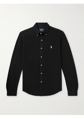 Polo Ralph Lauren - Logo-Embroidered Cotton-Piqué Shirt - Men - Black - XS