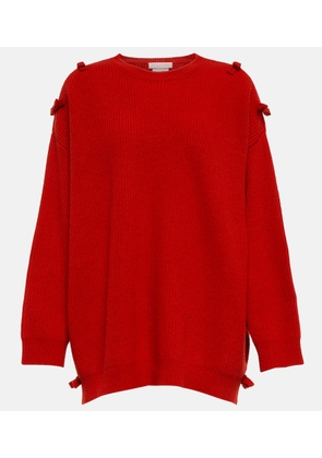 Valentino Bow-embellished virgin wool sweater