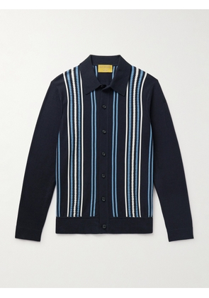 Guest In Residence - Plaza Slim-Fit Striped Cotton Cardigan - Men - Blue - S
