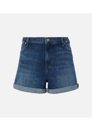 7 For All Mankind Mid-rise denim shorts