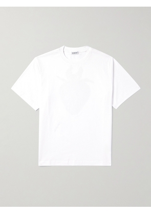 Burberry - Logo-Print Cotton-Jersey T-Shirt - Men - White - XS