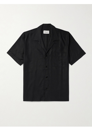 CDLP - Convertible-Collar TENCEL™ Lyocell Poplin Pyjama Shirt - Men - Black - IT 44