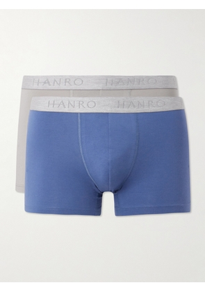 Hanro - Essentials Two-Pack Stretch-Cotton Boxer Briefs - Men - Multi - S