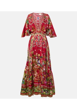 Camilla Printed silk maxi dress