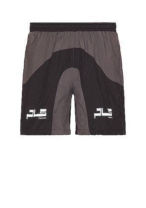 Pleasures Scholar Sport Shorts in Black - Black. Size L (also in ).