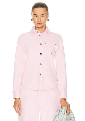 Bottega Veneta Long Sleeve Shirt in Camelia - Pink. Size 36 (also in ).