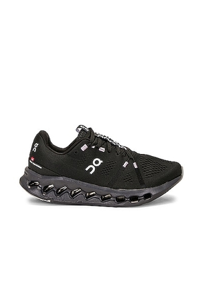 On Cloudsurfer in All Black - Black. Size 12 (also in 7.5, 8.5).