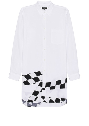 COMME des GARCONS Homme Plus Shirt in White & Black - White. Size S (also in M).