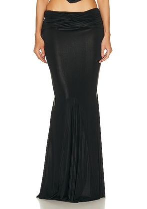 Di Petsa Moonlight Long Skirt in Black - Black. Size XS (also in ).