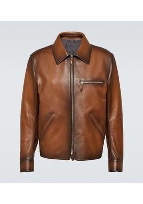 Berluti Patina 1 Jour leather blouson jacket