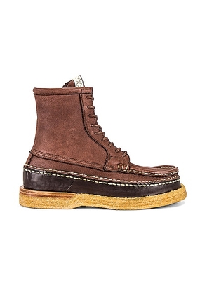 Visvim Cheekag Folk Boot in Dark Brown - Brown. Size 12 (also in 11).