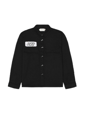 Honor The Gift Long Sleeve Work Shirt in Black - Black. Size M (also in S, XL/1X).