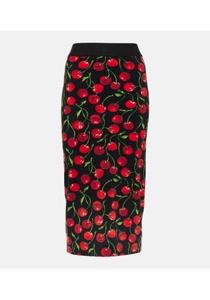 Dolce&Gabbana Cherry pencil skirt
