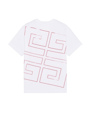 Givenchy Standard Short Sleeve Base Tee in White - White. Size M (also in S, XL/1X).