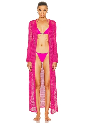 Bananhot Viola Cover Up in Hot Pink - Pink. Size XS-S (also in ).