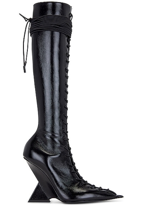 THE ATTICO Morgan High Boot in Black - Black. Size 36 (also in 37.5, 38, 39, 39.5).