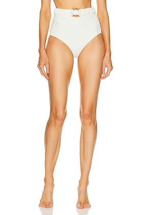Johanna Ortiz Mahaba Bikini Bottom in Ecru - Ivory. Size L (also in S).