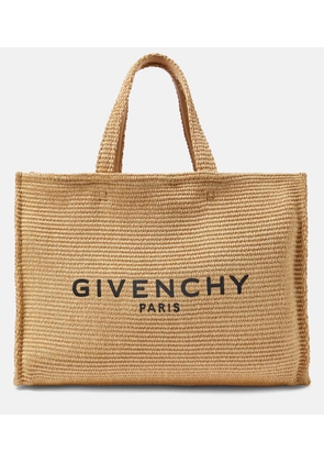 Givenchy G-Tote Medium raffia-effect tote bag