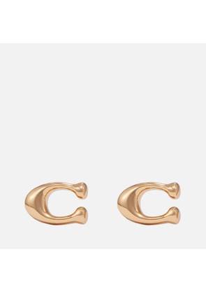 Coach Bubble C Gold-Tone Earrings