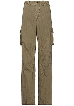 Our Legacy Mount Cargo Pant in Uniform Olive Herringbone - Olive. Size 52 (also in ).