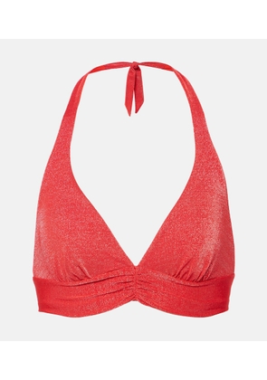 Max Mara Halterneck Lurex® bikini top