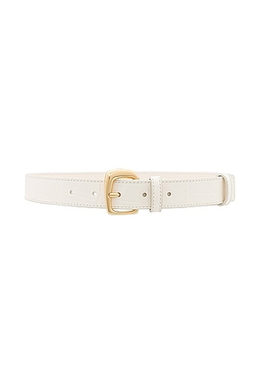 JACQUEMUS La Ceinture Ovalo in Light Ivory - Ivory. Size 70 (also in 95).