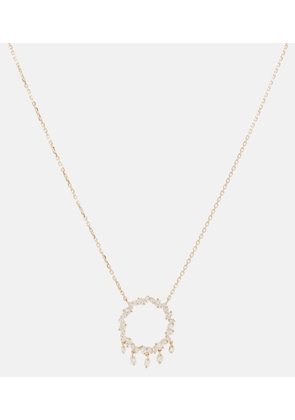 Suzanne Kalan 18kt gold necklace with diamonds