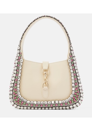 Gucci Gucci Jackie Small crystal-embellished leather shoulder bag