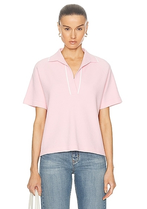 Victoria Beckham Polo Tee in Orchid - Pink. Size L (also in S).