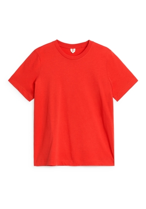 Crew-Neck T-shirt - Orange