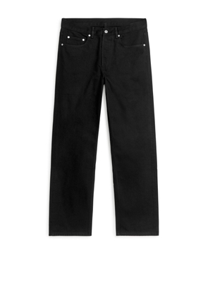 OCEAN Loose Straight Jeans - Black