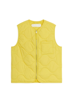 Quilted Liner Vest - Yellow
