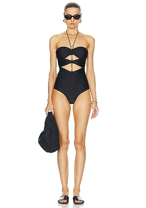 Shani Shemer Ellie One Piece Swimsuit in Black - Black. Size S (also in XS).