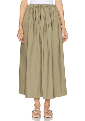L'Academie by Marianna Simone Maxi Skirt in Olive - Army. Size M (also in L, S, XL, XS, XXS).