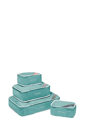 Paravel Aviator100 Packing Cube Case Set in Glacial Blue - Blue. Size all.