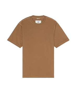 Reigning Champ Midweight Jersey Classic T-shirt in Clay - Brown. Size L (also in M, XL/1X).