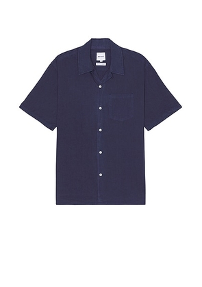 Norse Projects Carsten Cotton Tencel Shirt in Calcite Blue - Blue. Size M (also in L, S, XL/1X).