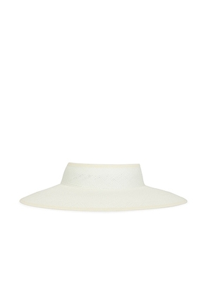 Clyde Pluto Visor in Cloud - White. Size all.