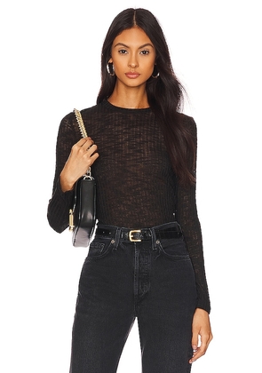 Free People Aura Layering Top in Black. Size L, XL.