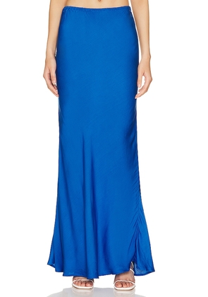Indah Lana Maxi Skirt in Blue. Size M, XS.