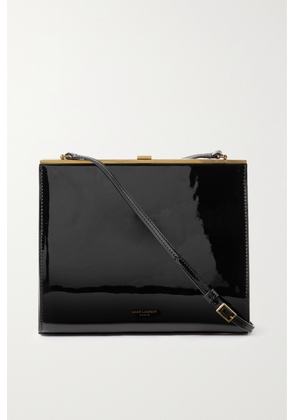 SAINT LAURENT - Le Anne-marie Small Patent-leather Shoulder Bag - Black - One size