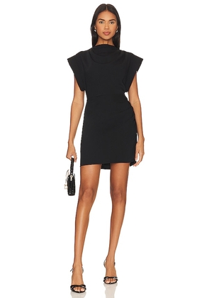 Amanda Uprichard Edrina Mini Dress in Black. Size L, XS.