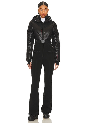 Erin Snow Clio Ski Suit in Black. Size 2.