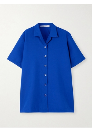 Tolu Coker - Oversized Crepe Shirt - Blue - x small,small,medium,large,x large