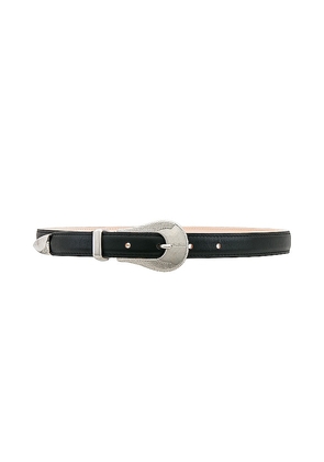 IRO Opaly Belt in Black. Size 90.