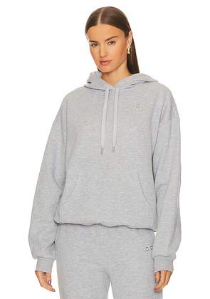 alo Accolade Hoodie in Light Grey. Size S.