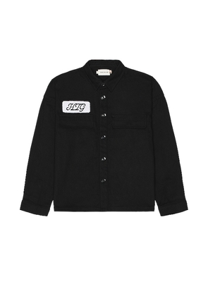 Honor The Gift Long Sleeve Work Shirt in Black. Size S, XL/1X.